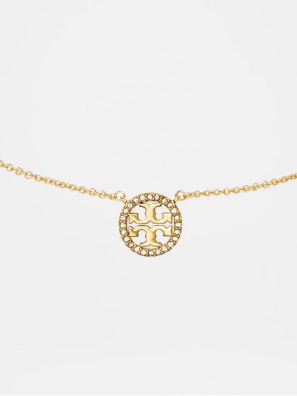 Tory Burch Gold Icon Pendant Necklace